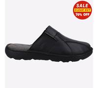 Hush Puppies Carson Mule Hommes Classique Décontracté Vie Sandales Cuir Noir