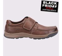 Hush Puppies Casper Hommes Décontracté Mémoire Mousse Chaussures Cuir Marron