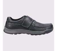 Hush Puppies Chaussures Casper Homme – Cuir, mousse à mémoire, fermeture tactile – Noir