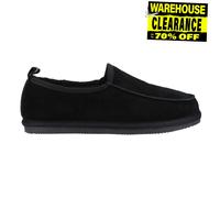 Hush Puppies Charles Hommes Mémoire Mousse Hiver Confort Daim Mocassins Noir