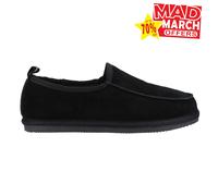 Hush Puppies Mocassins Charles Hommes – Mémoire mousse, daim, confort hiver – Noir