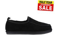 Hush Puppies Mocassins Charles Hommes – Mémoire mousse, daim, confort hiver – Noir
