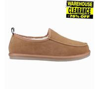 Hush Puppies Charles Hommes Mémoire Mousse Hiver Confort Daim Pantoufles Fauve