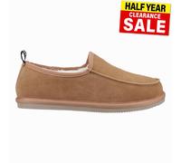 Hush Puppies Charles Hommes Mémoire Mousse Hiver Confort Daim Pantoufles Fauve