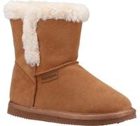 Hush Puppies - Chaussons pour filles "Ashlynn", Suède FS9398 (32 EU) (Marron clair)