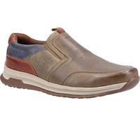 Hush Puppies - Chaussures de loisirs pour hommes "Cole", cuir FS8769 (47 EU) (Kaki/Bleu marine/Marron clair)