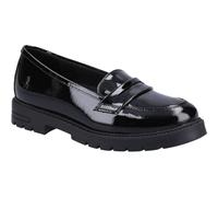 Hush Puppies Chaussures d'uniforme scolaire Hazel Patent Senior pour fille, Noir , 9 UK