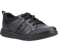 Hush Puppies - Chaussures d'uniforme scolaire pour garçons "Steven", cuir FS10945 (38 EU) (Noir)