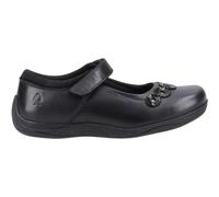 Hush Puppies Christina Cuir Fille Junior École Chaussures Noir
