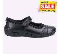 Hush Puppies Clara Fille Senior École Chaussure Smart Mémoire Mousse Noir
