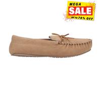 Hush Puppies Clyde Hommes Mémoire Mousse Cosy Hiver Daim Mocassin Pantoufles Tan