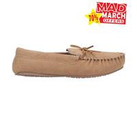 Hush Puppies Clyde Hommes Mémoire Mousse Cosy Hiver Daim Mocassin Pantoufles Tan
