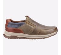 Hush Puppies Cole Cuir Mémoire Mousse Hommes à Enfiler Décontracté Chaussures