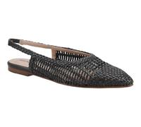 Hush Puppies Dalia Chaussures plates en cuir tressé pour femme Noir, Noir , 40-41 EU