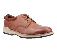 Hush Puppies Dylan Hommes Cuir Mémoire Mousse Chaussures Fauve