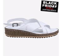 Hush Puppies Elena Sandales À Talons En Cuir Pour Femmes Blanc