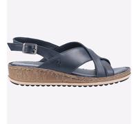 Hush Puppies Elena Sandales À Talons En Cuir Pour Femmes Marine