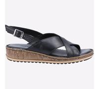 Hush Puppies Elena Sandales À Talons En Cuir Pour Femmes Noir