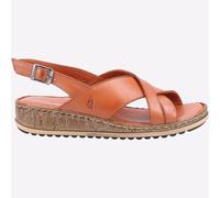 Hush Puppies Elena Sandales À Talons En Cuir Pour Femmes Tan