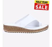 Hush Puppies Elissa Sandales De Mode En Cuir D'été Pour Femmes Blanches