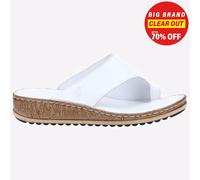 Hush Puppies Elissa Sandales De Mode En Cuir D'été Pour Femmes Blanches