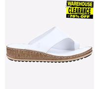 Hush Puppies Elissa Sandales De Mode En Cuir D'été Pour Femmes Blanches