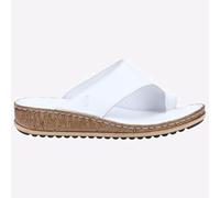 Hush Puppies Elissa Sandales De Mode En Cuir D'été Pour Femmes Blanches