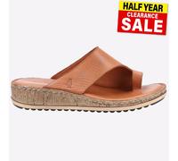 Hush Puppies Elissa Sandales Femmes Cuir Tan Été Décontractées Sans Lacets
