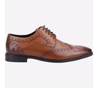 Hush Puppies Elliot Chaussures Habillées Homme Brogue Cuir Mémoire Tan