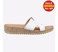 Hush Puppies Eloise Sandales En Cuir Pour Femmes Mode Quotidienne Blanches