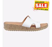 Hush Puppies Eloise Sandales En Cuir Pour Femmes Mode Quotidienne Blanches