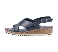 Hush Puppies Femme Elena Sandale cale, Navy, 43 EU
