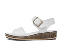 Hush Puppies Femme Ellie Sandale cale, Blanc, 36 EU