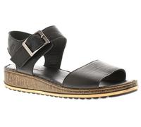 Hush Puppies Femme Ellie Wide Sandale, Noir, 38 EU