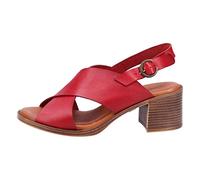 Hush Puppies Femme Gabrielle Sandale Talon, Rouge, 40 EU