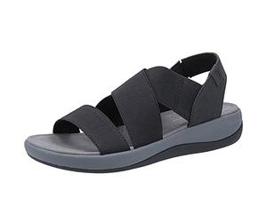 Hush Puppies Femme Sophia Sandale de pcheur, Noir, 35.5 EU