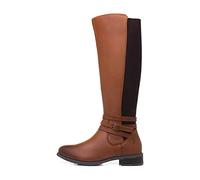 Hush Puppies Femme Vanessa Botte mi-Mollet, Peau, 38 EU