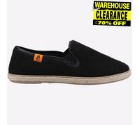 Hush Puppies Femmes Chaussons Décontractés Recyclés Noirs