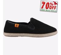 Hush Puppies Femmes Chaussons Décontractés Recyclés Noirs