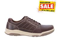 Hush Puppies Finley Lacet Chaussures Homme Café Marron