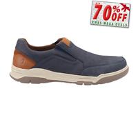 Hush Puppies Fletcher Hommes Décontracté Mémoire Mousse Chaussure à Enfiler Navy