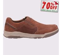 Hush Puppies Fletcher Hommes Décontracté Mémoire Mousse Slip Chaussures Fauve