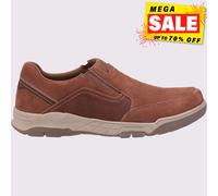 Hush Puppies Fletcher Hommes Décontracté Mémoire Mousse Slip Chaussures Fauve