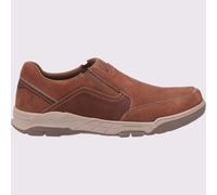 Hush Puppies Fletcher Hommes Décontracté Mémoire Mousse Slip Chaussures Fauve