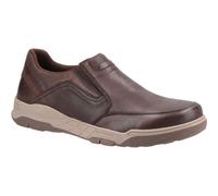 Hush Puppies Fletcher Slip Ons Chaussures Pour Hommes En Café