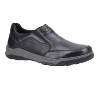 Hush Puppies Fletcher Slip Ons Chaussures Pour Hommes En Noir