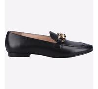 Hush Puppies Harper Chaîne Femmes Classique Mode Cuir Mocassin Noir