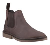 Hush Puppies Homme Bottines Chelsea en Cuir Shaun, Marron, 40 EU