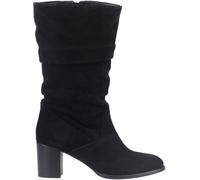 Hush Puppies Hush Puppies Black Suede Cosima Ruched Boots