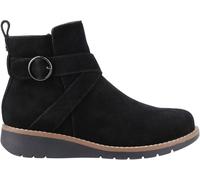 Hush Puppies Hush Puppies Black Suede Lyra Buckle Boot